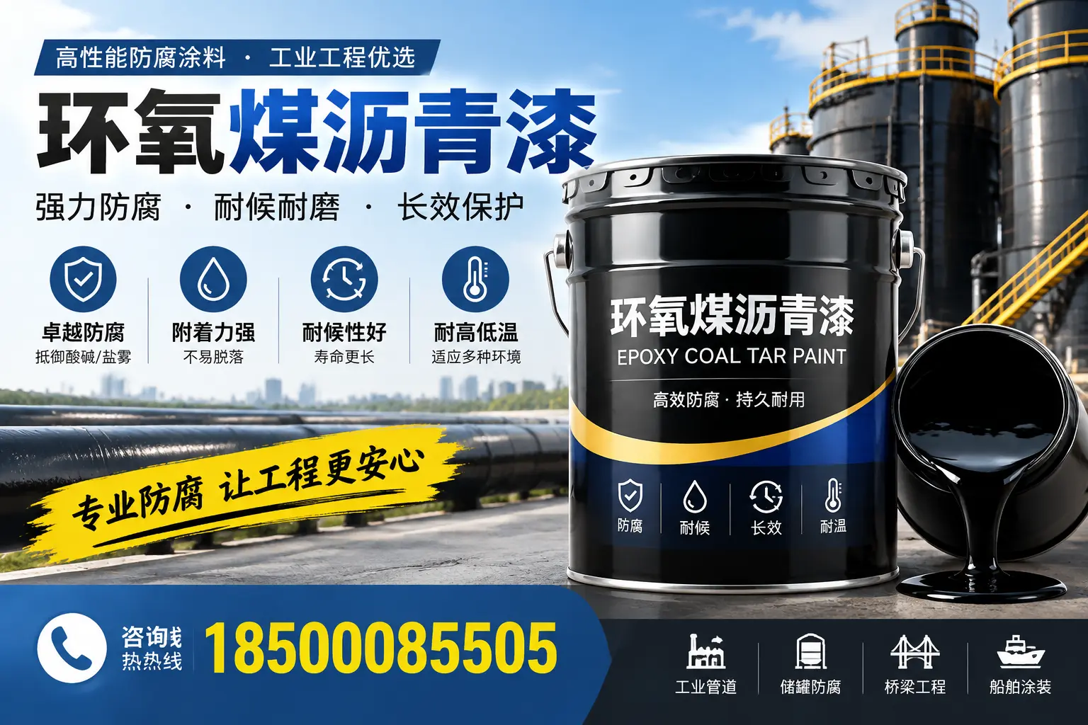 环氧煤沥青漆的施工方法与注意事项，确保在河池顺利完成